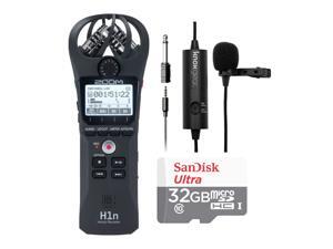 Zoom H1n Digital Handy Recorder w/ Knox Gear Clip-On Lavalier Microphone Bundle Zoom H1n Digital Handy Recorder w/ Knox Gear Clip-On Lavalier Microphone Bundle