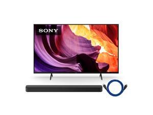 Sony KD43X80K 43-Inch LED 4K UHD Smart TV (2022) with HT-S100F Soundbar Bundle