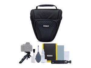 Koah Holster Camera Case and Accessory Bundle for DSLR Mirrorless  Camcorders
