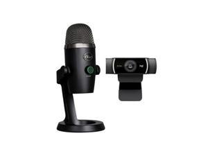  Blue Yeti Premium USB Gaming Microphone for Streaming, Blue  VO!CE Software, PC, Podcast, Studio, Computer Mic, Exclusive Streamlabs  Themes + C922x Pro Stream Webcam - Blackout : Musical Instruments