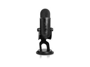 Blue Microphones Yeti (Blackout) Professional Multi-Pattern USB Mic for Recording & Streaming Bundle with Pop Filter