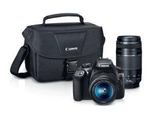 Canon Rebel T6 Camera w/ EF-S 18-55mm Lens & Gadget Bag with EF 75-300mm Lens