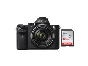 Sony Alpha a7II Mirrorless Digital Camera with 28-70mm Lens and 64GB Memory Card