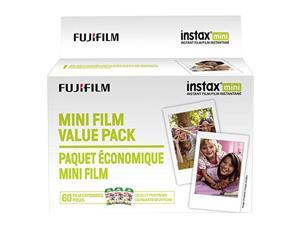 FUJIFILM - FILM 600016111 INSTAX MINI FILM VALUE PK 60CT FUJIFILM - FILM 600016111 INSTAX MINI FILM VALUE PK 60CT