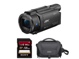 Sony FDRAX53/B 4K HD Video Recording Camcorder (Black) Bundle