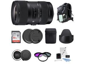 Sigma 18-35mm f/1.8 DC HSM Art Lens for Canon DSLR Cameras with 64GB SD Card and Accessory Bundle Sigma 18-35mm f/1.8 DC HSM Art Lens for Canon DSLR Cameras with 64GB SD Card and Accessory Bundle