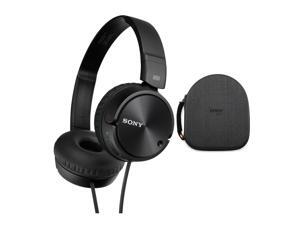 Sony MDRZX110NC Noise Cancelling Headphones with Knox Gear EVA Headphone Case Sony MDRZX110NC Noise Cancelling Headphones with Knox Gear EVA Headphone Case