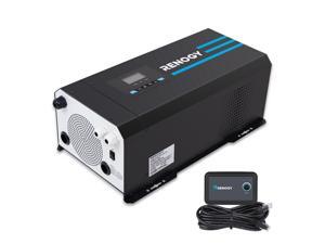 Renogy PCL1-20111S 2000 Watt 12V DC to 120V AC Pure Sine Wave Inverter Charger w/ LCD Display Lithium Battery Compatibility 6000W Surge Renogy PCL1-20111S 2000 Watt 12V DC to 120V AC Pure Sine Wave Inverter Charger w/ LCD Display Lithium Battery Compatibility 6000W Surge
