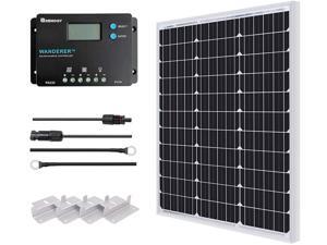 Renogy 50W Monocrystalline 12V Solar Panel Kit with 10A 12/24V PWM LCD Charge Controller, 5V USB Ports, for RVs,Boats,Trailers,Sheds,Cabins and Any Off Grid System Renogy 50W Monocrystalline 12V Solar Panel Kit with 10A 12/24V PWM LCD Charge Controller, 5V USB Ports, for RVs,Boats,Trailers,Sheds,Cabins and Any Off Grid System