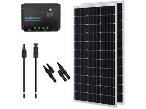 Renogy 200W 12V Monocrystalline Solar Panel Bundle Kit with 200W Solar Panel, 30A Charge Controller, 9in Adaptor Kit, A Pair of Branch Connectors Renogy 200W 12V Monocrystalline Solar Panel Bundle Kit with 200W Solar Panel, 30A Charge Controller, 9in Adaptor Kit, A Pair of Branch Connectors