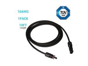 RENOGY 10ft. 10AWG Solar Extension Cable with Female and Male connectors RENOGY 10ft. 10AWG Solar Extension Cable with Female and Male connectors
