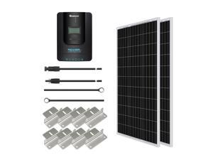 Renogy 200 Watt 12 Volt Monocrystalline Solar Starter Kit wIth 20A Rover MPPT Charge Controller Renogy 200 Watt 12 Volt Monocrystalline Solar Starter Kit wIth 20A Rover MPPT Charge Controller