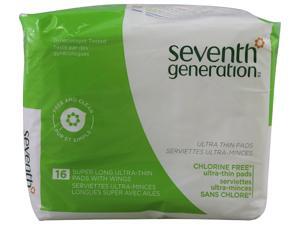 Seventh Generation Pads - Super Long - Ultra Thin - Wings - 16 Count Feminine Care Seventh Generation Pads - Super Long - Ultra Thin - Wings - 16 Count Feminine Care