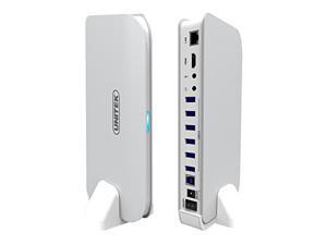 UNITEK USB Type C Universal Docking Station, HDMI Video Audio Output, RJ45 Gigabit Ethernet, 6-Port USB 3.0 Hub