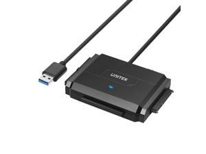 SATA/IDE to USB 3.0 Adapter, UNITEK IDE Hard Drive Adapter for Universal 2.5"/3.5" Inch IDE and SATA External HDD/SSD with 12V 2A Power Adapter, Support 10TB
