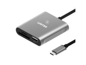 Unitek SD Card Reader USB C, 3 in 1 Type C to USB Camera SD/Micro SD Memory Card Reader Adapter 2TB Capacity for MacBook Pro/Air, iPad Pro, XPS, Samsung Galaxy S10/S9/S8 and More USB-C Devices (15cm) Unitek SD Card Reader USB C, 3 in 1 Type C to USB Camera SD/Micro SD Memory Card Reader Adapter 2TB Capacity for MacBook Pro/Air, iPad Pro, XPS, Samsung Galaxy S10/S9/S8 and More USB-C Devices (15cm)