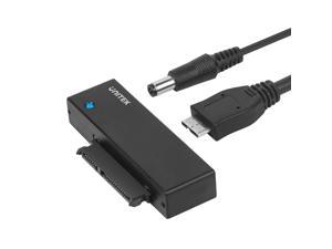 Unitek USB 3.0 to SATA III Hard Drive Adapter Converter Cable for 2.5 3.5 Inch HDD/SSD Hard Drive Disk with 12V/2A Power Adapter, Support UASP