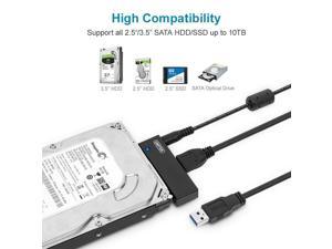 Sata Ide To Usb 3 0 Adapter Unitek Ide Hard Drive Adapter For Universal 2 5 3 5 Inch Ide And Sata External Hdd Ssd With 12v 2a Power Adapter Support 10tb Newegg Com