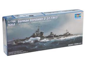 Trumpeter 1/700 German Zerstorer Z37 Destroyer 1943 Model Kit TSMS5791