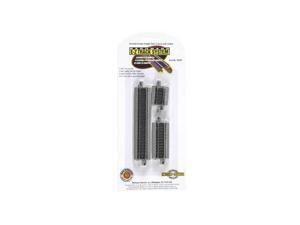 Bachmann N Scale Train E-Z Track System Nickel Silver/Gray Assorted Straight Short Sections 44829