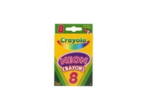 Crayola Neon Crayons Nontoxic 8/BX Neon 523418 Crayola Neon Crayons Nontoxic 8/BX Neon 523418