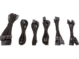 corsair cp-8920202 sf series premium psu cable kit individually sleeved black power supply