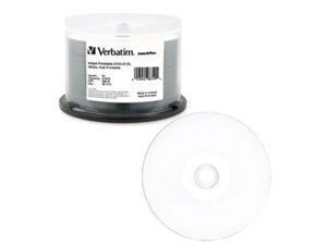 Verbatim VER98319 DVD+R, DL, IJ Hub Printable, 8X, 8.5GB, 50-PK, White Verbatim VER98319 DVD+R, DL, IJ Hub Printable, 8X, 8.5GB, 50-PK, White