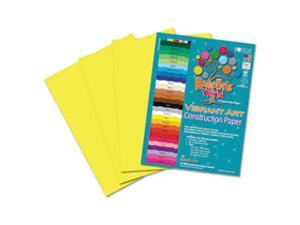 Heavyweight Construction Paper, 58 lbs., 9 x 12, Yellow, 50 Sheets/Pac Heavyweight Construction Paper, 58 lbs., 9 x 12, Yellow, 50 Sheets/Pac