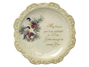 Elegant Ceramic Decorative Plate 'May Friends You Love' Elegant Ceramic Decorative Plate 'May Friends You Love'