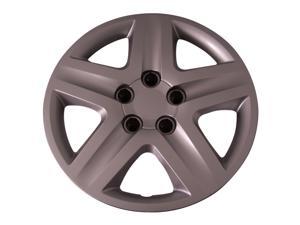 IWC452/16S Aftermarket Set of 4 Silver 16 Inch 7 Spoke Replacement Honda Civic Hubcaps w/ Bolt On Retention System 