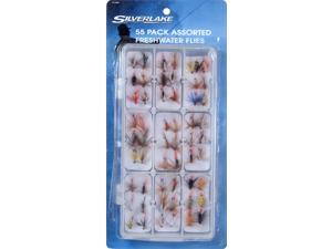 South Bend FLY-55 PK Trout 55 Pack Assorted Fishing Flies In Box