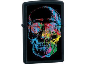 Zippo 28042 Skull Zippo Lighter - Black Matte Zippo 28042 Skull Zippo Lighter - Black Matte