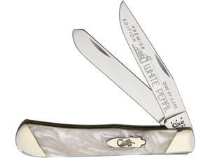 Case Cutlery S9254WP Trapper White Pearl Hunting EDC Folding Knife Pocket Folder Case Cutlery S9254WP Trapper White Pearl Hunting EDC Folding Knife Pocket Folder
