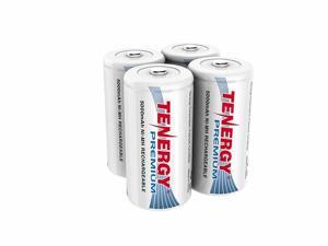Tenergy Premium Rechargeable C Batteries, High Capacity 5000mAh NiMH C Size Battery, C Cell Battery, 4-Pack Tenergy Premium Rechargeable C Batteries, High Capacity 5000mAh NiMH C Size Battery, C Cell Battery, 4-Pack