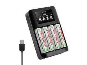 Tenergy TN474U Battery Charger with Centura AA Rechargeable Batteries, 4-Pack Tenergy TN474U Battery Charger with Centura AA Rechargeable Batteries, 4-Pack