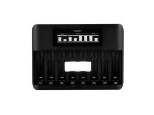 Tenergy TN480U 8-Bay NiMH Battery LCD Display Fast Charger, Micro USB/Type C Input Tenergy TN480U 8-Bay NiMH Battery LCD Display Fast Charger, Micro USB/Type C Input