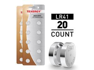 Tenergy 20pcs LR41 / AG3 1.5V Alkaline Button Cells Tenergy 20pcs LR41 / AG3 1.5V Alkaline Button Cells