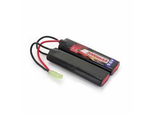 Tenergy 9.6V Airsoft Battery 2000mAh NiMH Nunchuck Battery w/Mini Tamiya Connector for Airsoft Guns M249, M240B, M14, RPK, PKM, L85, AUG, G3 Tenergy 9.6V Airsoft Battery 2000mAh NiMH Nunchuck Battery w/Mini Tamiya Connector for Airsoft Guns M249, M240B, M14, RPK, PKM, L85, AUG, G3