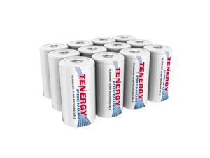 Combo: 12pcs Tenergy Premium D Size 10,000mAh High Capacity NiMH Rechargeable Batteries Combo: 12pcs Tenergy Premium D Size 10,000mAh High Capacity NiMH Rechargeable Batteries