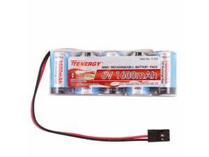 Tenergy Receiver Battery, 6V NiMH Rechargeable RC Battery Pack with Hitec Connector, 1600mAh High Capacity Side by Side 5C Flat RX Battery for RC Vehicles Tenergy Receiver Battery, 6V NiMH Rechargeable RC Battery Pack with Hitec Connector, 1600mAh High Capacity Side by Side 5C Flat RX Battery for RC Vehicles