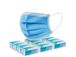 Tenergy Triple-layer Filtration Disposable Face Masks with Nose Clip and Ear Loops, 600 Masks Tenergy Triple-layer Filtration Disposable Face Masks with Nose Clip and Ear Loops, 600 Masks