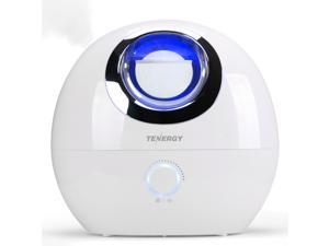 Tenergy Pluvi Ultrasonic Cool Mist Humidifier with Auto Shut-Off Protections, Essential Oil Diffuser Humidifier w/ LED Night Light, Quiet Air Humidifier for Bedroom/ Office/ Living Room, 4L Capacity