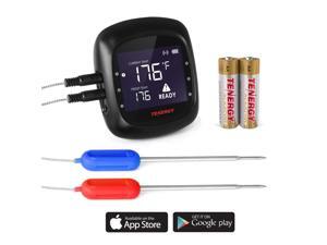 Tenergy Solis Digital Meat Thermometer, APP Controlled Wireless Bluetooth Smart BBQ Thermometer w/ 2 Stainless Steel Probes, Large LCD Display, Carrying Case, Cooking Thermometer for Grill & Smoker Tenergy Solis Digital Meat Thermometer, APP Controlled Wireless Bluetooth Smart BBQ Thermometer w/ 2 Stainless Steel Probes, Large LCD Display, Carrying Case, Cooking Thermometer for Grill & Smoker