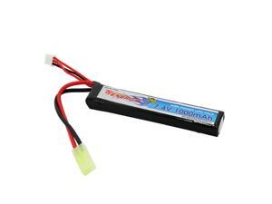 Tenergy 7.4V LiPo Airsoft Battery 1000mAh 20C Stick Battery Pack with Mini Tamiya Connector for Airsoft Guns M4, AK47, G36, RPK, PKM, L85 Tenergy 7.4V LiPo Airsoft Battery 1000mAh 20C Stick Battery Pack with Mini Tamiya Connector for Airsoft Guns M4, AK47, G36, RPK, PKM, L85