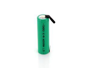 Tenergy AA 2000mAh NiMH Rechargeable Battery Flat Top with Tabs for Shavers, Trimmers, Razors, and More Tenergy AA 2000mAh NiMH Rechargeable Battery Flat Top with Tabs for Shavers, Trimmers, Razors, and More