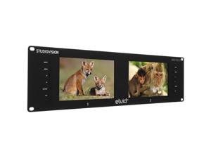 Elvid StudioVision Dual 7" Monitor Rackmount Elvid StudioVision Dual 7" Monitor Rackmount