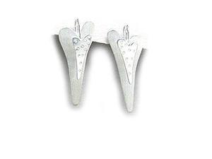 Artistic Silver Heart Earrings Artistic Silver Heart Earrings