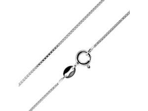 Box Chain in Sterling Silver, 18" Box Chain in Sterling Silver, 18"