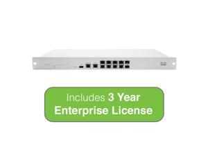 Cisco Meraki MX100 Medium Branch Security Appliance, 500Mbps FW, 8xGbE, 2xGbE SFP - w/ 3 Years Enterprise License Cisco Meraki MX100 Medium Branch Security Appliance, 500Mbps FW, 8xGbE, 2xGbE SFP - w/ 3 Years Enterprise License