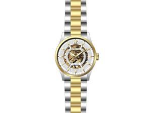 Invicta 27572 Mens Objet D Art Automatic 3 Hand Dial Watch, White Invicta 27572 Mens Objet D Art Automatic 3 Hand Dial Watch, White
